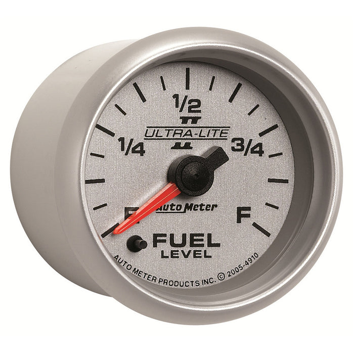 AutoMeter 4910 GAUGE; FUEL LEVEL; 2 1/16in.; 0-280O PROGRAMMABLE; ULTRA-LITE II - Truck Part Superstore