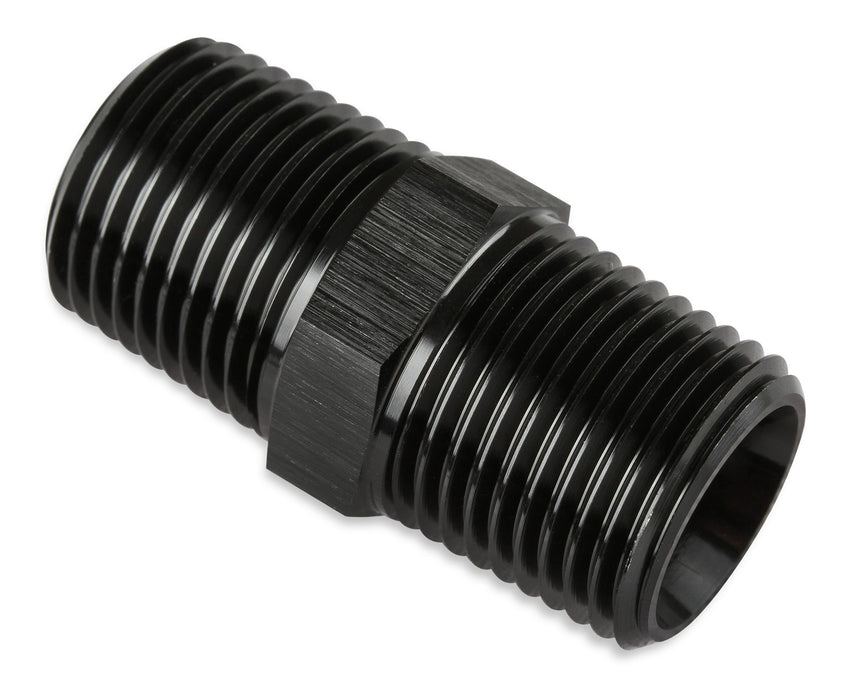 Mr Gasket 491103-BL Coupler; 3/8 NPT Male x 3/8 NPT Male; Anodized Black; - Truck Part Superstore