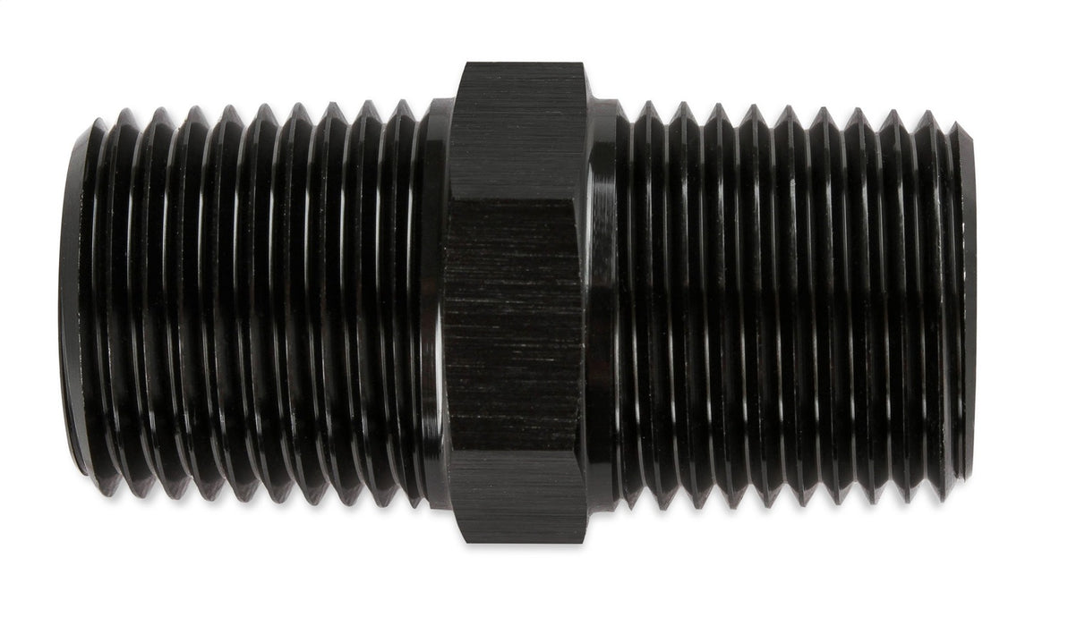 Mr Gasket 491103-BL Coupler; 3/8 NPT Male x 3/8 NPT Male; Anodized Black; - Truck Part Superstore