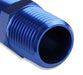 Mr Gasket 491101 Coupler; 1/8 NPT Male x 1/8 NPT Male; Anodized Blue; - Truck Part Superstore