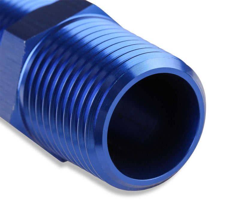Mr Gasket 491104 Coupler; 1/2 NPT Male x 1/2 NPT Male; Anodized Blue; - Truck Part Superstore