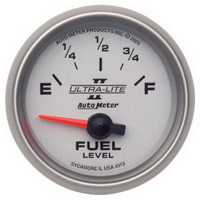 AutoMeter 4913 GAUGE; FUEL LEVEL; 2 1/16in.; 0OE TO 90OF; ELEC; ULTRA-LITE II - Truck Part Superstore