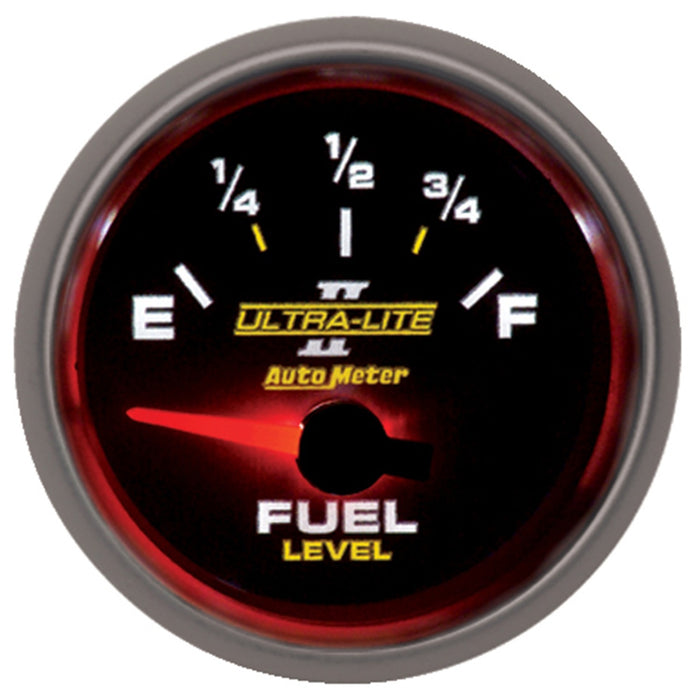 AutoMeter 4913 GAUGE; FUEL LEVEL; 2 1/16in.; 0OE TO 90OF; ELEC; ULTRA-LITE II - Truck Part Superstore