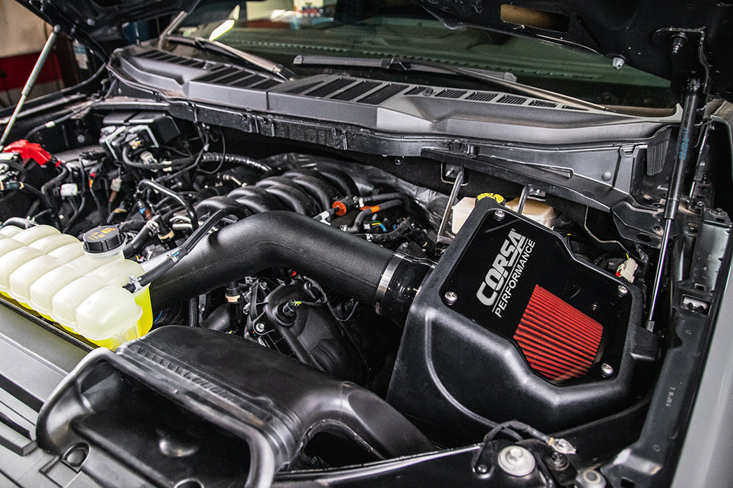 Corsa Performance 49150D DryTech 3D Closed Box Air Intake 2021-2022 Ford F-150 5.0L V8 Corsa Performance - Truck Part Superstore