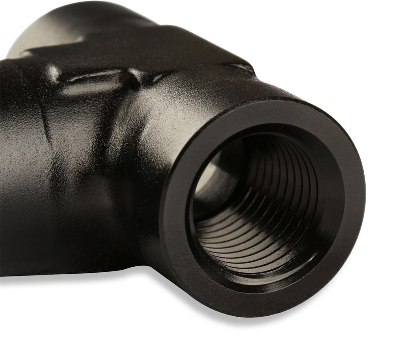 Mr Gasket 491702-BL Tee Fitting; 1/4 NPT Female x 1/4 NPT Female x 1/4 NPT Female; Anodized Black; - Truck Part Superstore