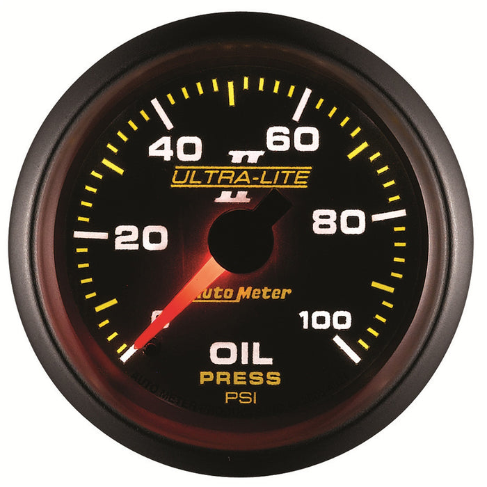 AutoMeter 4921 GAUGE; OIL PRESSURE; 2 1/16in.; 100PSI; MECHANICAL; ULTRA-LITE II - Truck Part Superstore
