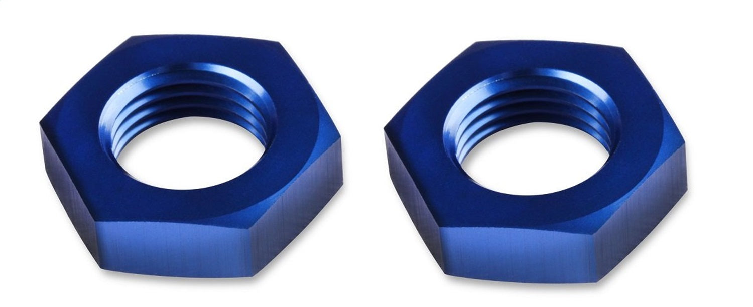 Mr Gasket 492406 Bulkhead Nut; -6AN Male; 2 pcs.; Anodized Blue; - Truck Part Superstore