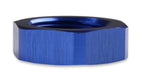 Mr Gasket 492408 Bulkhead Nut; -8AN Male; Anodized Blue; - Truck Part Superstore