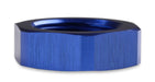 Mr Gasket 492412 Bulkhead Nut; -12AN Male; Anodized Blue; - Truck Part Superstore