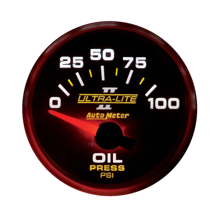 AutoMeter 4927 GAUGE; OIL PRESSURE; 2 1/16in.; 100PSI; ELECTRIC; ULTRA-LITE II - Truck Part Superstore