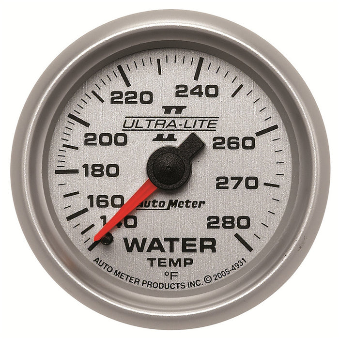 AutoMeter 4931 GAUGE; WATER TEMP; 2 1/16in.; 140-280deg.F; MECHANICAL; ULTRA-LITE II - Truck Part Superstore