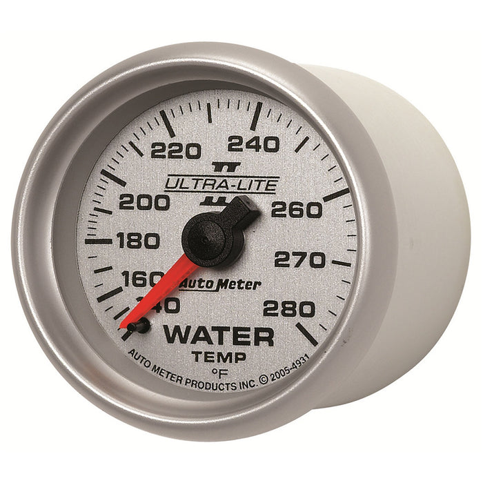AutoMeter 4931 GAUGE; WATER TEMP; 2 1/16in.; 140-280deg.F; MECHANICAL; ULTRA-LITE II - Truck Part Superstore