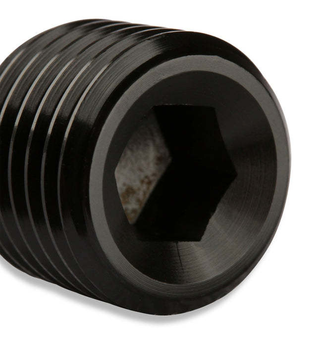 Mr Gasket 493203-BL NPT Plug; 1/4 NPT Male; 2 pcs.; Anodized Black; - Truck Part Superstore