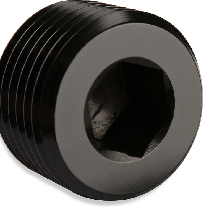 Mr Gasket 493205-BL NPT Plug; 1/2 NPT Male; 1 pc.; Anodized Black; - Truck Part Superstore