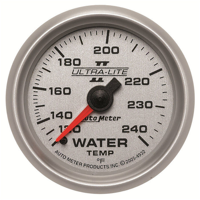 AutoMeter 4932 GAUGE; WATER TEMP; 2 1/16in.; 120-240deg.F; MECHANICAL; ULTRA-LITE II - Truck Part Superstore