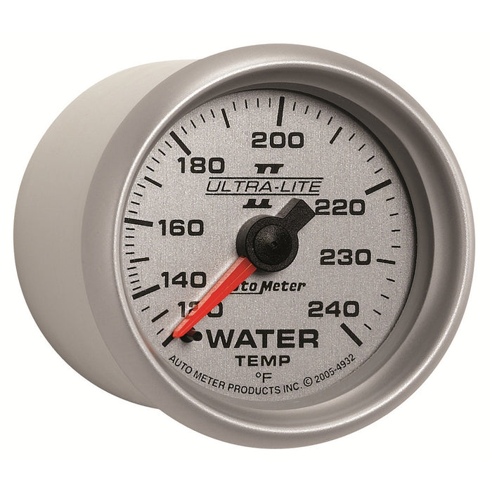 AutoMeter 4932 GAUGE; WATER TEMP; 2 1/16in.; 120-240deg.F; MECHANICAL; ULTRA-LITE II - Truck Part Superstore