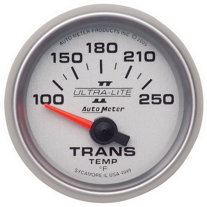 AutoMeter 4949 GAUGE; TRANSMISSION TEMP; 2 1/16in.; 100-250deg.F; ELECTRIC; ULTRA-LITE II - Truck Part Superstore