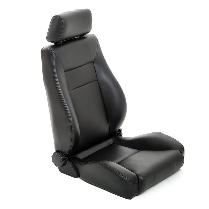 Smittybilt 49501 Front Seat Contour Sport Bucket W/ Recliner 76-16 Wrangler CJ/YJ/TJ/LJ/JK Vinyl Black Smittybilt - Truck Part Superstore