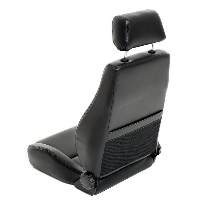 Smittybilt 49501 Front Seat Contour Sport Bucket W/ Recliner 76-16 Wrangler CJ/YJ/TJ/LJ/JK Vinyl Black Smittybilt - Truck Part Superstore
