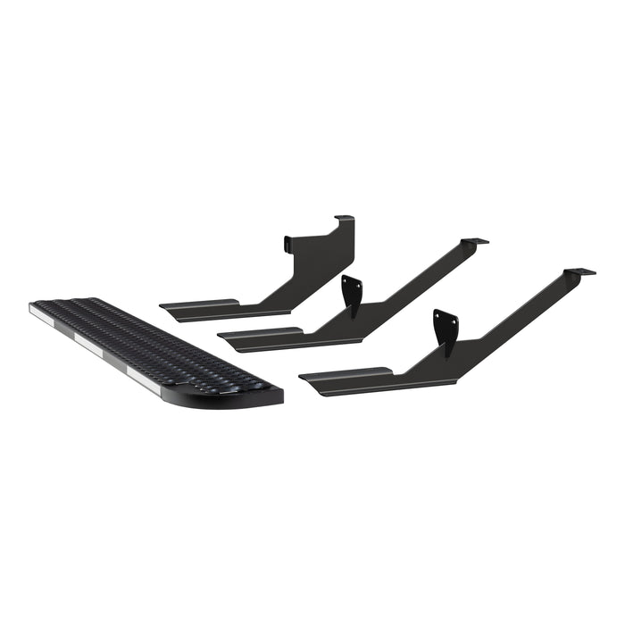 Luverne 495154-401801-0 Grip Step XL 9-1/2in. x 54in. Steel Passenger Board Fleet Kit; Select Ford Trans - Truck Part Superstore