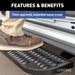 Luverne 495154-401801-0 Grip Step XL 9-1/2in. x 54in. Steel Passenger Board Fleet Kit; Select Ford Trans - Truck Part Superstore