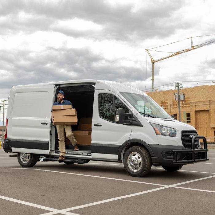 Luverne 495154-401801 Grip Step XL 9-1/2in. x 54in. Steel Passenger Running Board; Select Ford Transit - Truck Part Superstore