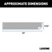 Luverne 495154-401802-0 Grip Step XL 9-1/2in. x 54in. Steel Passenger Board Fleet Kit; Select Ram ProMas - Truck Part Superstore