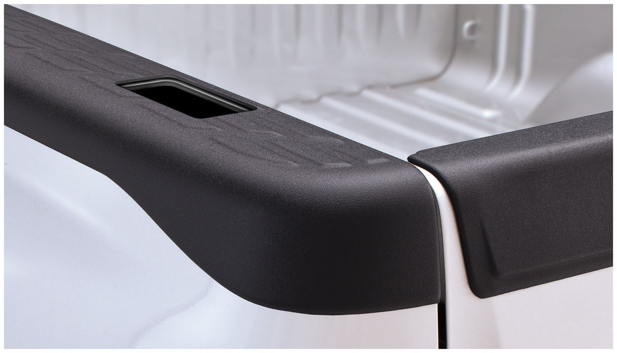 Bushwacker 49526 Ultimate OE Style™ Bed Rail Cap; OE Matte Black; w/Stake Pocket; - Truck Part Superstore