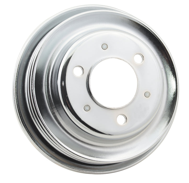 Mr Gasket 4961G Chrome Plated Steel Crankshaft Pulley - Truck Part Superstore