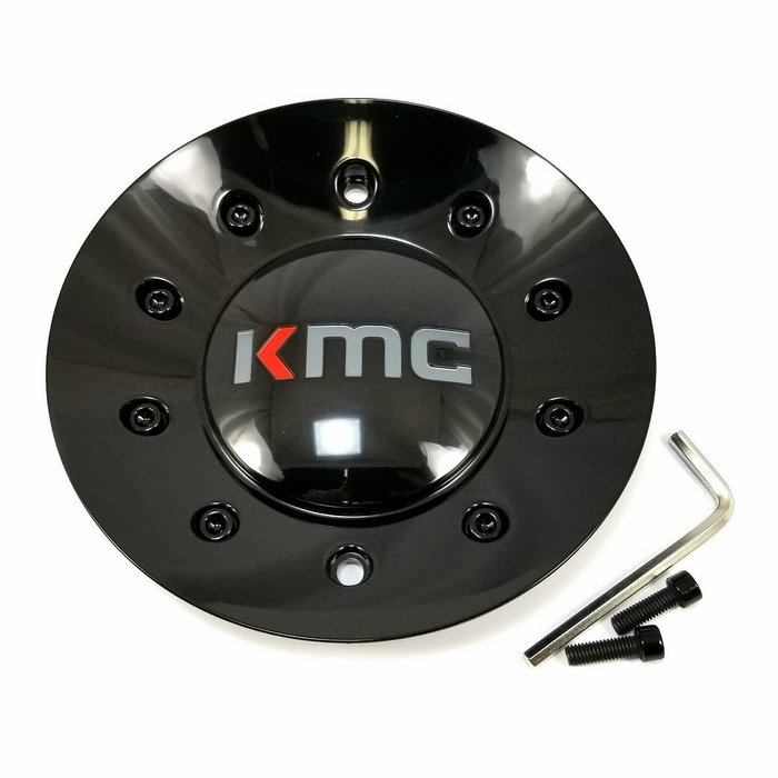 KMC 496L170B001 KMC 677 CAP GLOSS BLACK - Truck Part Superstore