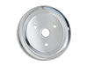 Mr Gasket 4973 Chrome Plated Steel Crankshaft Pulley; Double Groove; Short Water Pump; - Truck Part Superstore