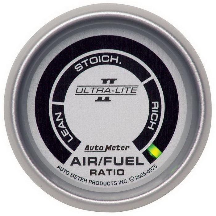 AutoMeter 4975 GAUGE; AIR/FUEL RATIO-NARROWBAND; 2 1/16in.; LEAN-RICH; LED ARRAY; ULTRA-LITE II - Truck Part Superstore