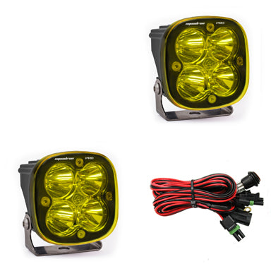 Baja Designs 497816 LED Light Pods Amber Lens Work/Scene Pattern Pair Squadron Pro Series Baja Designs - Truck Part Superstore