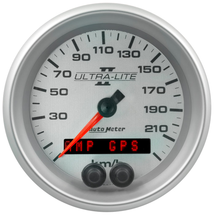 AutoMeter 4980-M GAUGE; SPEEDOMETER; 3 3/8in.; 225KM/H; GPS; ULTRA-LITE II - Truck Part Superstore