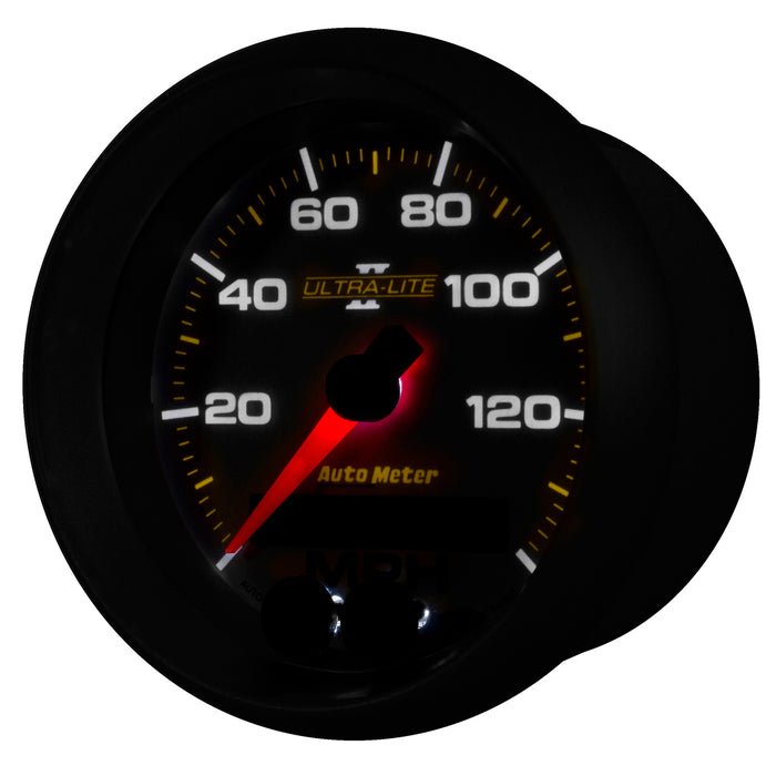 AutoMeter 4980 GAUGE; SPEEDOMETER; 3 3/8in.; 140MPH; GPS; ULTRA-LITE II - Truck Part Superstore