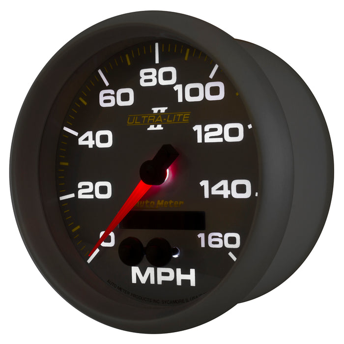 AutoMeter 4981 GAUGE; SPEEDOMETER; 5in.; 160MPH; GPS; ULTRA-LITE II - Truck Part Superstore