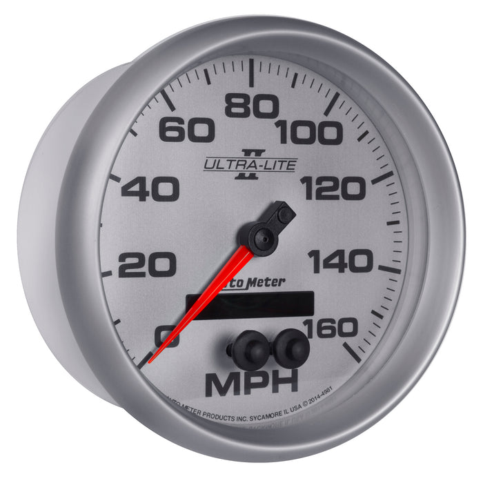 AutoMeter 4981 GAUGE; SPEEDOMETER; 5in.; 160MPH; GPS; ULTRA-LITE II - Truck Part Superstore