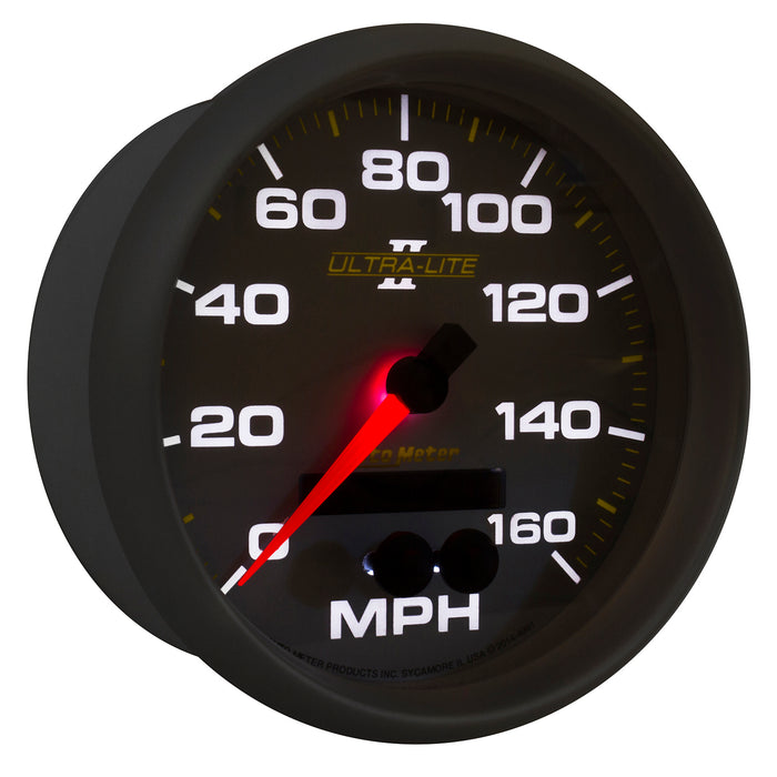 AutoMeter 4981 GAUGE; SPEEDOMETER; 5in.; 160MPH; GPS; ULTRA-LITE II - Truck Part Superstore