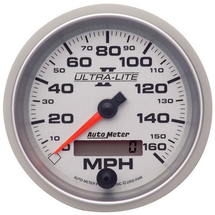 AutoMeter 4988 GAUGE; SPEEDOMETER; 3 3/8in.; 160MPH; ELEC. PROGRAMMABLE; ULTRA-LITE II - Truck Part Superstore