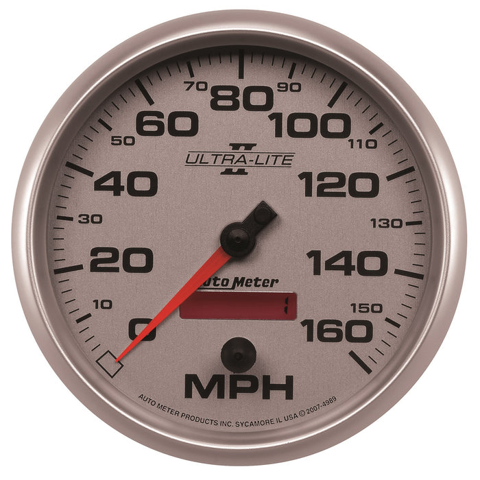 AutoMeter 4989 GAUGE; SPEEDOMETER; 5in.; 160MPH; ELEC. PROGRAMMABLE; ULTRA-LITE II - Truck Part Superstore