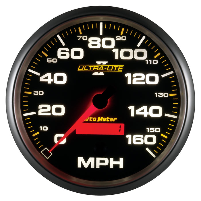 AutoMeter 4989 GAUGE; SPEEDOMETER; 5in.; 160MPH; ELEC. PROGRAMMABLE; ULTRA-LITE II - Truck Part Superstore