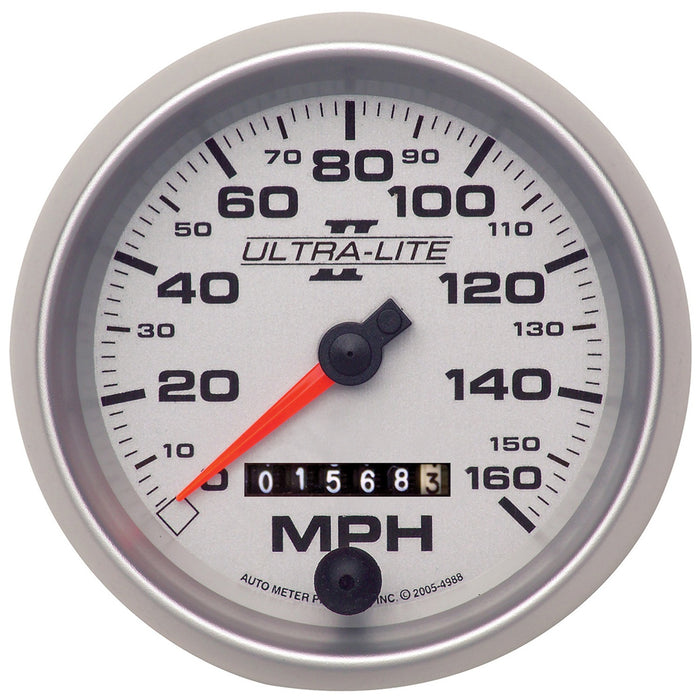 AutoMeter 4993 GAUGE; SPEEDOMETER; 3 3/8in.; 160MPH; MECHANICAL; ULTRA-LITE II - Truck Part Superstore