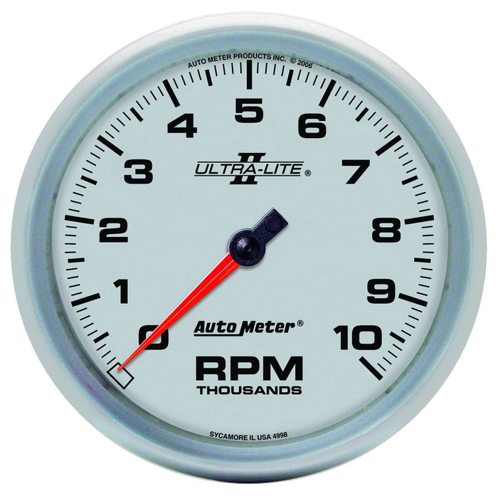 AutoMeter 4998 GAUGE; TACHOMETER; 5in.; 10K RPM; IN-DASH; ULTRA-LITE II - Truck Part Superstore