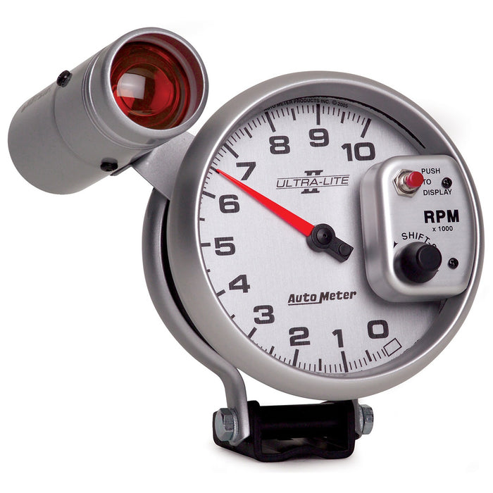 AutoMeter 4999 GAUGE; TACHOMETER; 5in.; 10K RPM; PEDESTAL W/EXT. SHIFT-LITE; ULTRA-LITE II - Truck Part Superstore