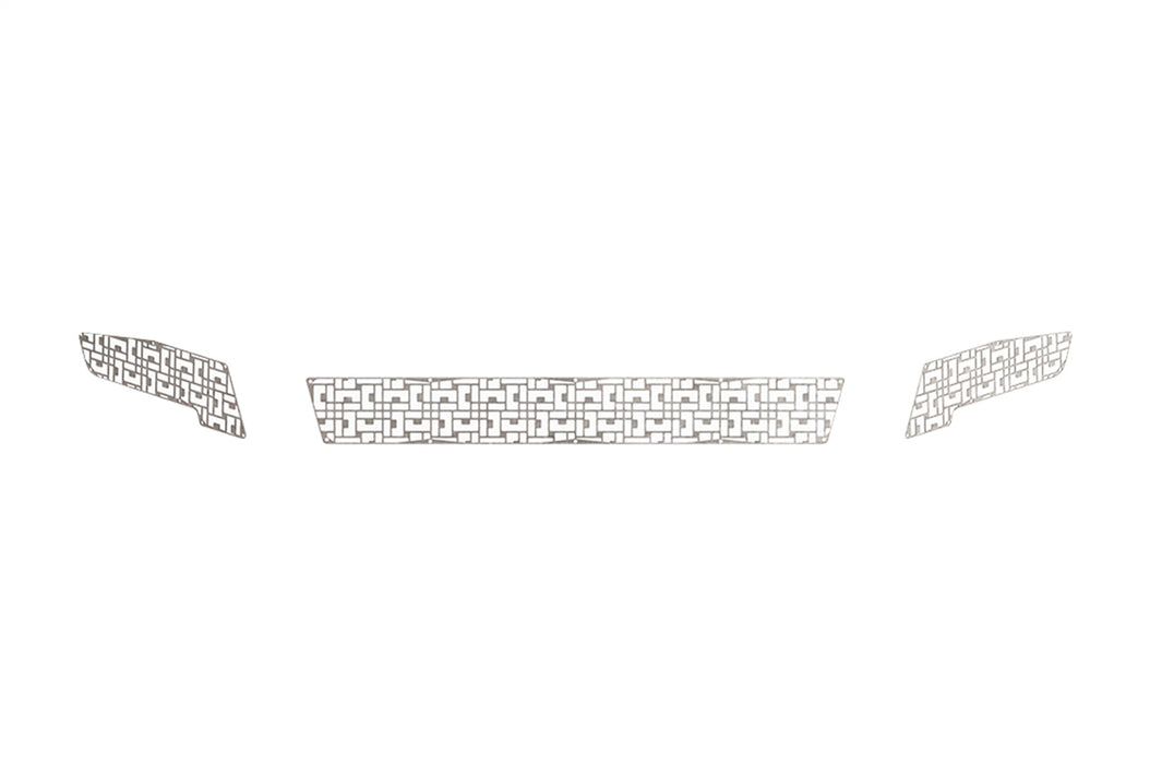 Road Armor 4DFMD Identity Front Bumper Components; Identity Mesh; Wide; Raw Stainless Steel; - Truck Part Superstore