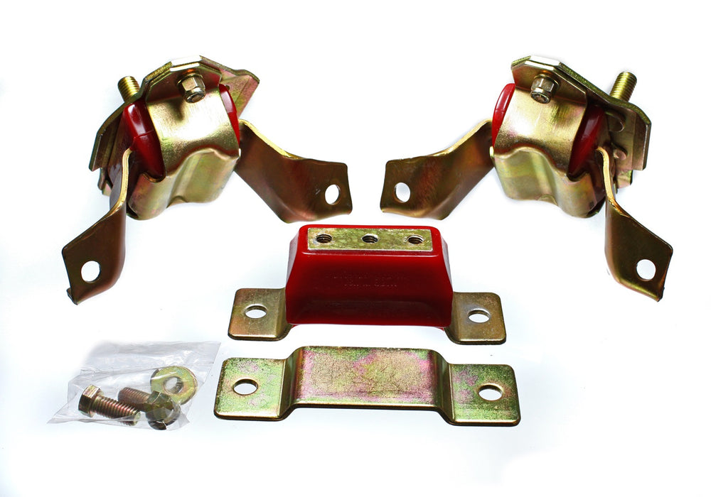 Energy Suspension 4.1124R Motor And Transmission Mount; Red; Zinc Finish; Performance Polyurethane; - Truck Part Superstore
