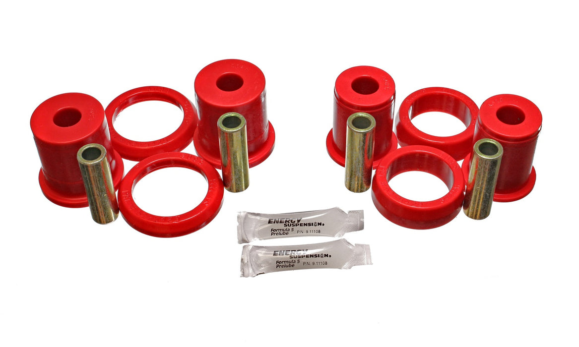 Energy Suspension 4.3129R Control Arm Bushing Set; Red; Rear Upper; Performance Polyurethane; - Truck Part Superstore