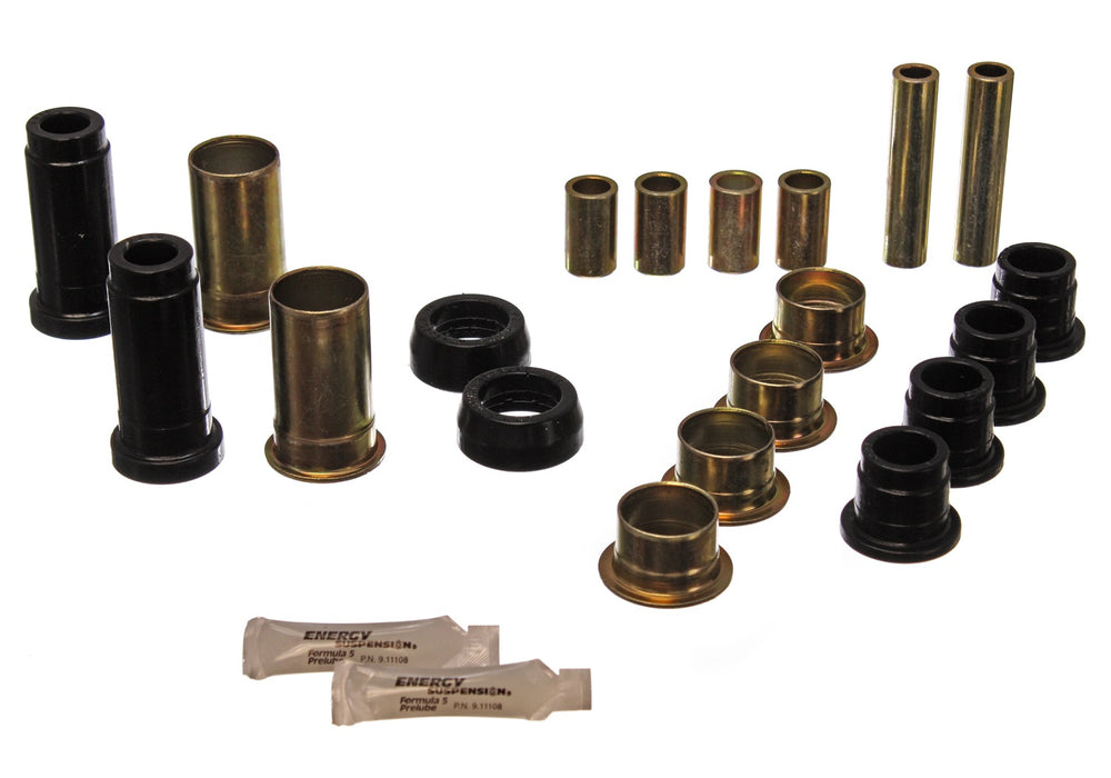 Energy Suspension 4.3130G Control Arm Bushing Set; Black; Front; Performance Polyurethane; - Truck Part Superstore