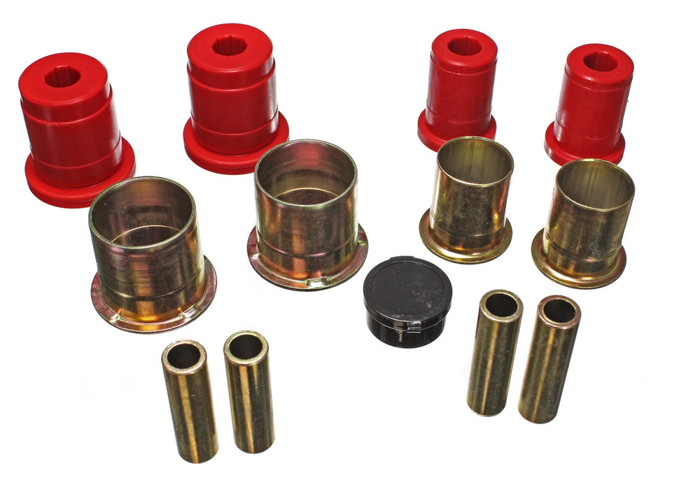 Energy Suspension 4.3144R Control Arm Bushing Set; Red; Front; Performance Polyurethane; - Truck Part Superstore