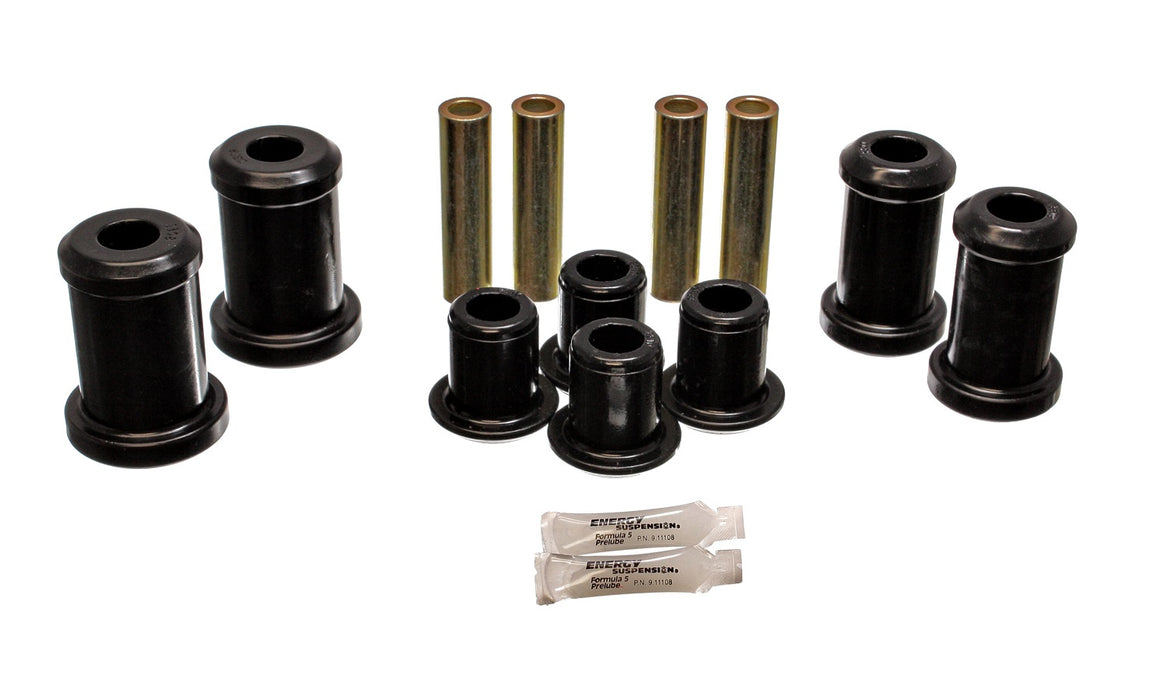 Energy Suspension 4.3145G Control Arm Bushing Set; Black; Front; Performance Polyurethane; - Truck Part Superstore